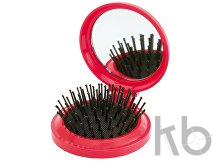 mirror with hairbrush