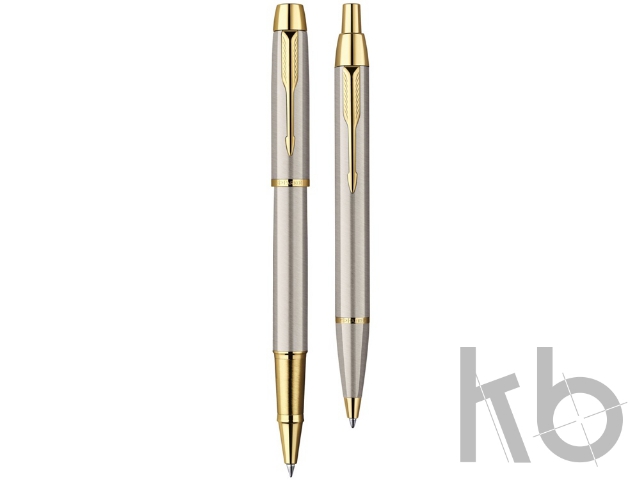 Набор Parker «IM Core Brushed Metal GT»: ручка шариковая, ручка роллер