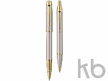 Набор Parker «IM Core Brushed Metal GT»: ручка шариковая, ручка роллер