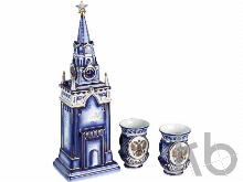 Набор «Кремль»: штоф для водки с двумя стопками