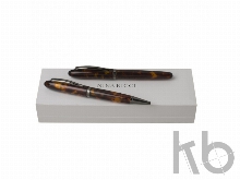 Подарочный набор Panache Ecaille: ручка шариковая, ручка роллер