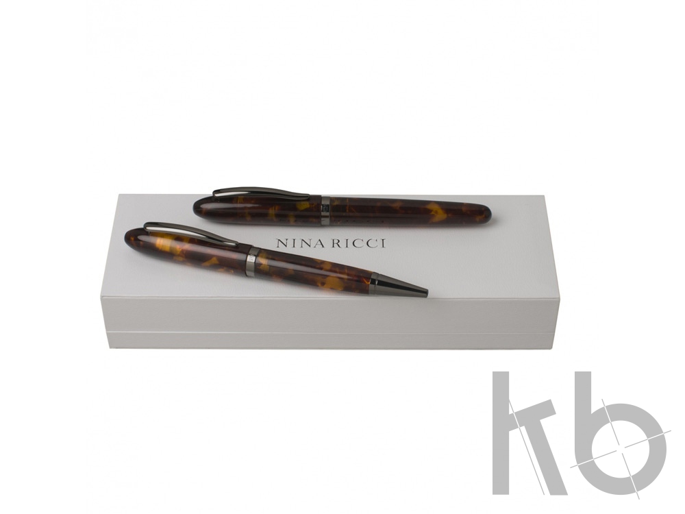 Подарочный набор Panache Ecaille: ручка шариковая, ручка роллер