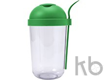 Plastic salad cup with plastic fork (950ml)
