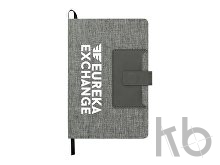 Блокнот А5 «Clap» с отделением для визиток и магнитным клапаном