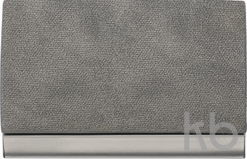 PU and stainless steel business card holder