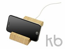 Беспроводное зарядное устройство из бамбука «Jetty», 10 Вт