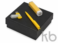 Подарочный набор On-the-go с флешкой, ручкой и зарядным устройством