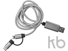 Зарядный кабель с разъемами micro USB, USB-C и Lightning