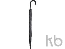 Зонт-трость «Carbon» с куполом из переработанного пластика