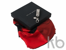 Набор: брелок, шелковый платок