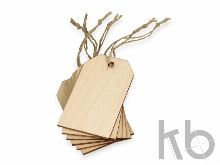 Набор деревянных ярлыков, 5,5 х 9,3 см