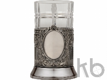 Подстаканник с хрустальным стаканом