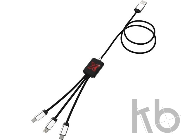 Кабель 3 в 1 с подсветкой