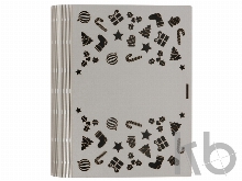 Деревянная коробка с резной крышкой «Книга», L