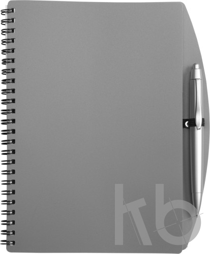 PP notebook with ballpen