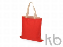 Сумка для шопинга «Twin» двухцветная из хлопка, 180 г/м2