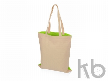 Сумка для шопинга «Twin» двухцветная из хлопка, 180 г/м2