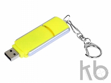 USB 2.0- флешка промо на 8 Гб с прямоугольной формы с выдвижным механизмом