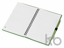 Блокнот А5 «Toledo M» с обложкой из пшеницы и пластика и шариковой ручкой