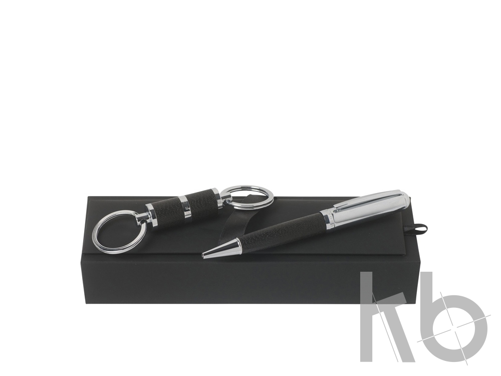 Подарочный набор: ручка шариковая, брелок