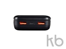 Внешний аккумулятор с дисплеем, 20000 mAh