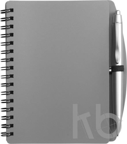 PP notebook with ballpen