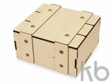 Деревянная подарочная коробка с крышкой «Ларчик»