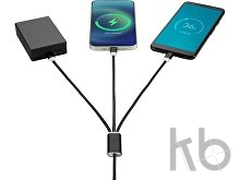 Универсальный зарядный кабель 3-в-1 с двойным входом