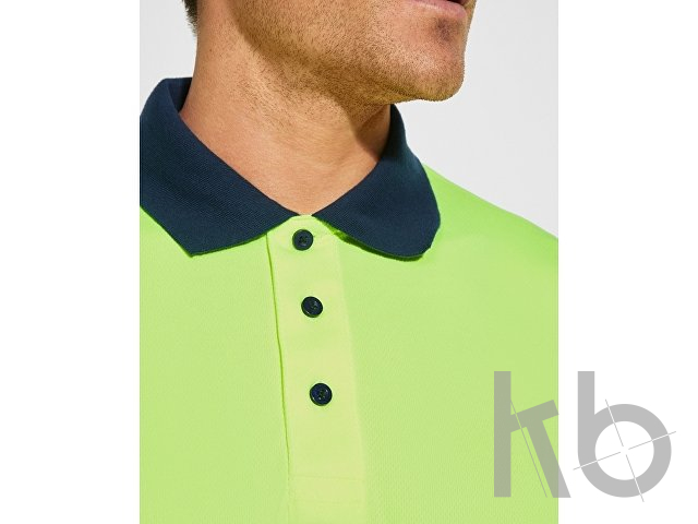 Рубашка поло со светоотражающими полосами «Vega» с длинным рукавом, мужская