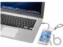 Кабель для зарядки «Fold» 3-в-1 с карабином