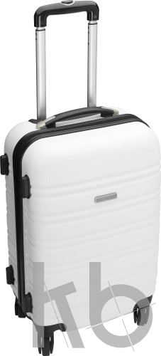 Trolley with four spinner wheels.