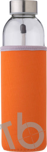 Glass bottle (500 ml) with neoprene sleeve