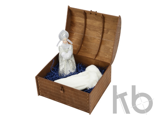 Подарочный набор «Новогоднее настроение»: кукла-снегурочка, варежки