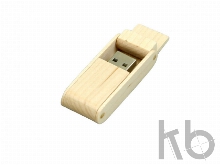 USB 2.0- флешка на 8 Гб прямоугольной формы с раскладным корпусом