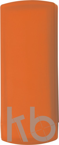 Plastic case with plasters