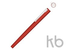 Ручка металлическая роллер «Brush R GUM» soft-touch с зеркальной гравировкой