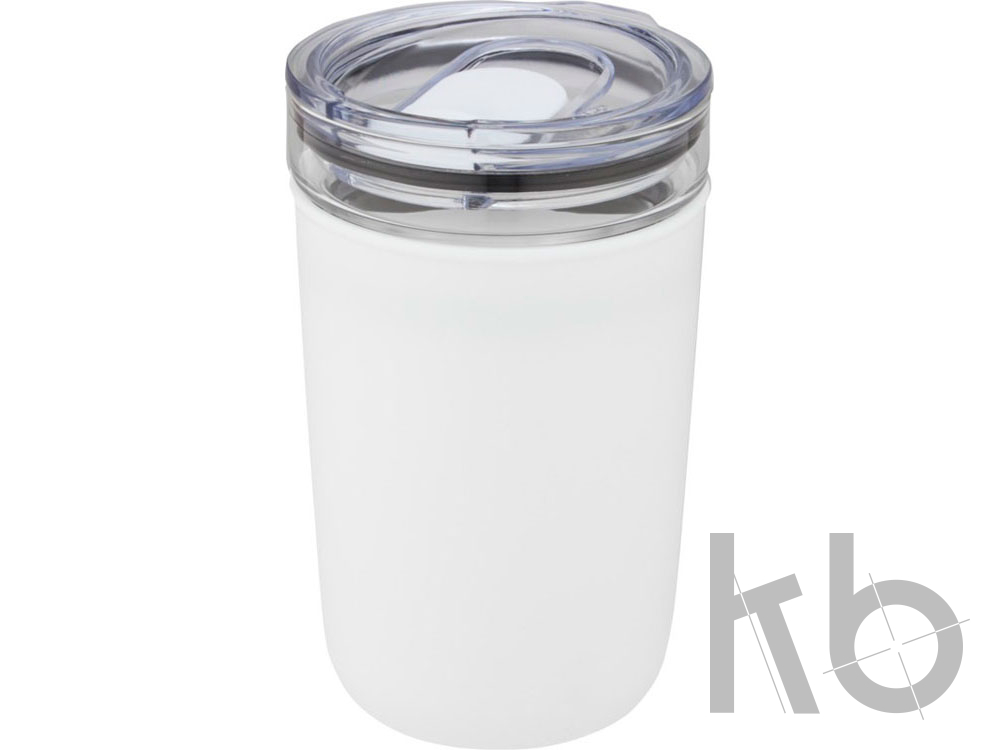 Стеклянная кружка «Bello» с внешней стенкой из переработанного пластика