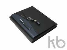 Подарочный набор Lapo: папка А4, USB-флешка на 16 Гб, ручка роллер