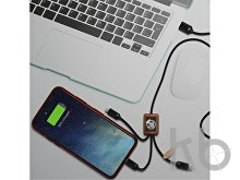 Кабель 3 в 1 в оплетке из бамбука