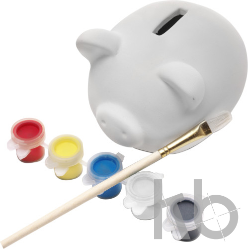 Plaster piggy bank