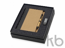 Подарочный набор Essentials с флешкой и блокнотом А5 с ручкой