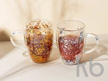 Кружка с двойными стенками с блестками «Festival»