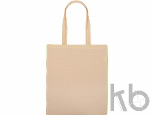 Сумка для шопинга «Twin» двухцветная из хлопка, 180 г/м2