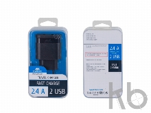 Сетевое зарядное устройство, 2 USB/2.4 A