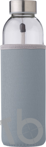 Glass bottle (500 ml) with neoprene sleeve