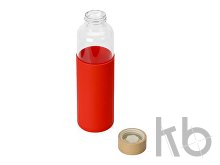 Стеклянная бутылка для воды в силиконовом чехле «Refine»