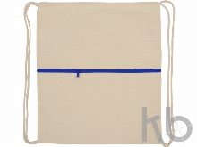 Рюкзак-мешок «Lark» хлопковый с цветной молнией