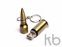 USB 2.0- флешка на 8 Гб в виде патрона от АК-47