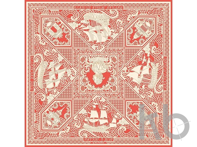 Платок «Русская резьба по кости»