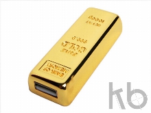 USB 3.0- флешка на 64 Гб в виде слитка золота